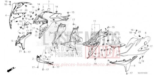 CARENAGE MILIEU NT1100DES de 2025